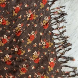 Frenchi Accessories - Floral California Poppy Scarf Frenchi Accessories - Floral California Poppy Scarf